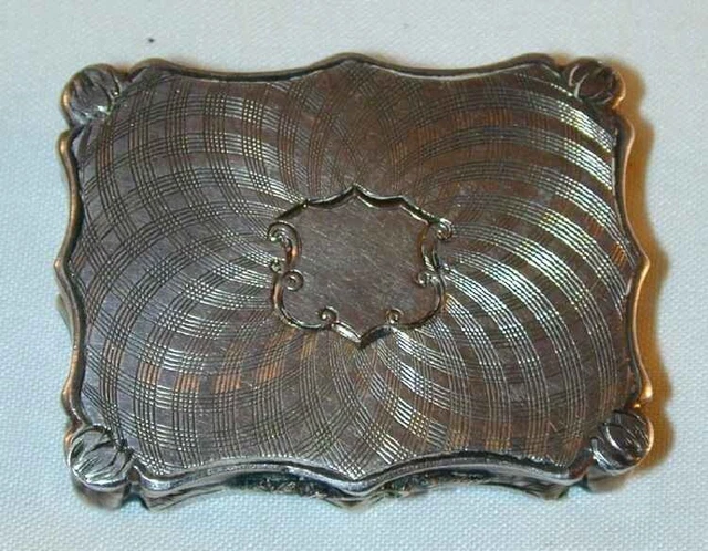 Antique 1844 Sterling Silver Vinaigrette Birmingham by Nathaniel Mills