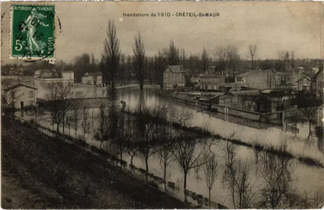 CPA AK Creteil Floodations de 1910-Creteil-St-Maur FRANCE (1282387)