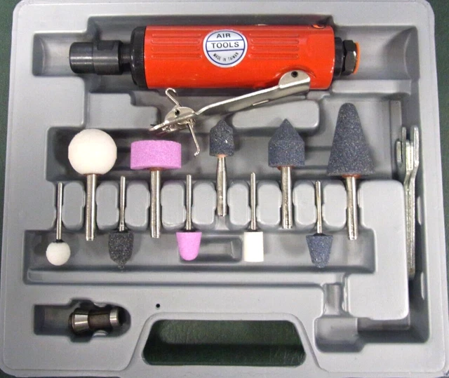 Smerigliatrice Ad Aria Compressa Smerigliatrice Pneumatica Fervi Lunga - 20000 RPM Per Lavori Professionali Smerigliatrice Lunga