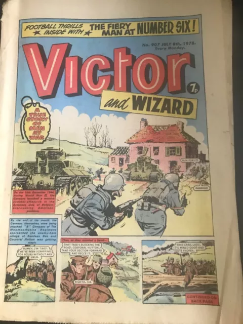 VICTOR and WIZARD No 907 July 8th 1978 Comic