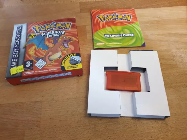 Pokémon: Feuerrote Edition Nintendo Game Boy Advance GBA OVP Boxed