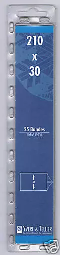 1 Blister 25 Bandes fond noir double soudure 210x30