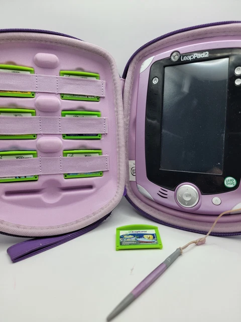 LeapFrog LeapPad2 Purple Tablet with 7 Games, Purple Case, & Stylus