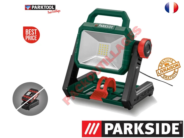 Projecteur LED Sans Fil Parkside PLSA 20-Li A1 – 20V, Torche Autonome
