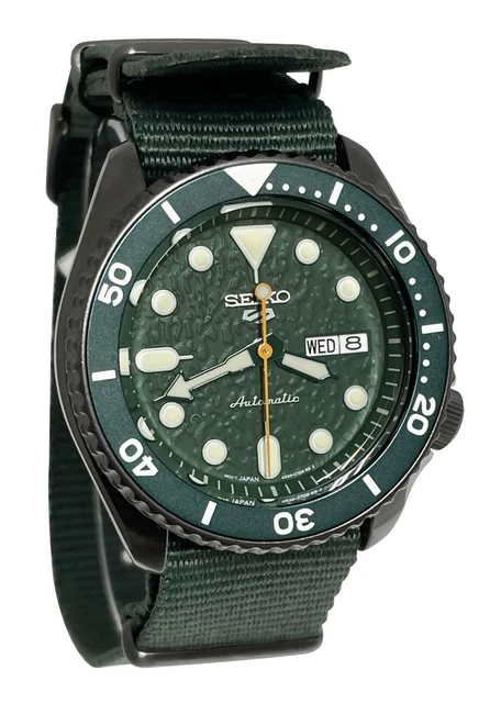 Montre Homme Seiko 5 Sport - Cadran Jaune Rhodié - Neuve Avec étiquettes - Référence L87