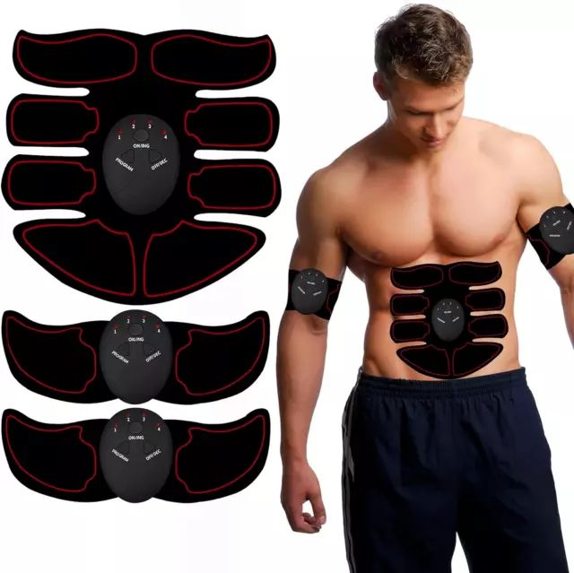 Stimulateur musculaire sans fil, ceinture abdominale Electrostimulateur Musculai