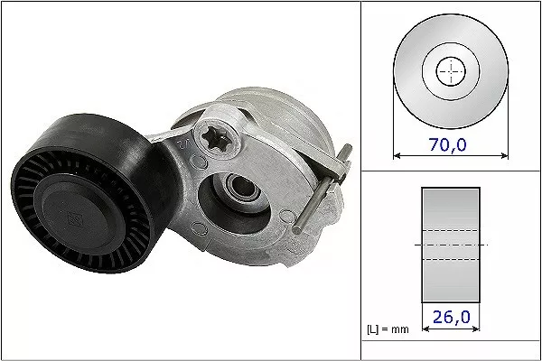 INA Riemenspanner, Keilrippenriemen  u.a. für AUDI, PORSCHE, VW