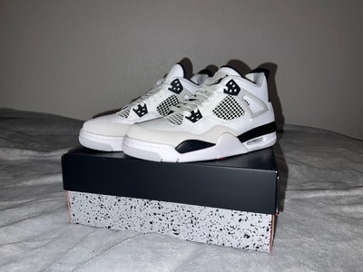 AIR JORDAN 4 Retro Military Black GS Size 7Y 408452-111 $314.99 - PicClick