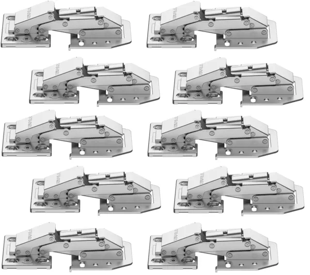 10x Hochklappscharnier Avec Amortissement Charnière Pliable Caravane Meuble 90°