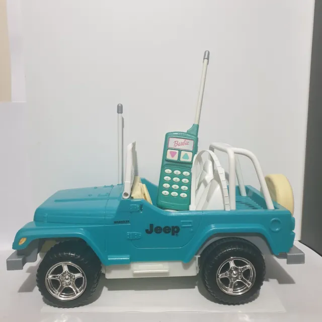 Vintage MATTEL 1999 Barbie Jeep Wrangler Remote Car (With remote) - Free Post