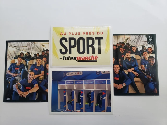 2 Pochettes (8 Cartes) Au Plus Près Des Bleus Panini Intermarché 2022