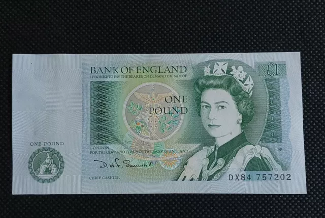 Bank Of England One Pound Note Newton/Somerset Ef 3