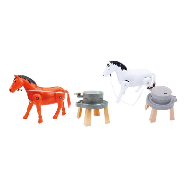 2 piezas procesamiento de alimentos caballo juguete niños juguete caminar caballo