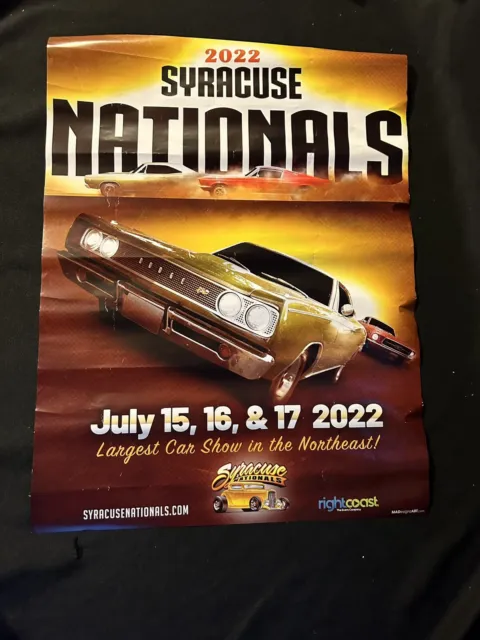 2022 syracuse narionals car show poster dodge antique muscle car