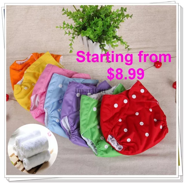 Bulk Reusable modern Baby Cloth Nappies Diapers Adjustable bulk nappy