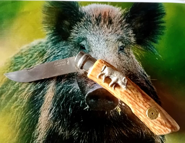 Couteau Pliant Unique N ° 8 Bois De Çerf