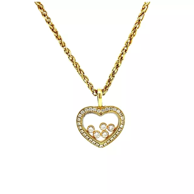 Chopard Happy Diamond Heart Necklace 18k Yellow Gold 79/4516-20. RRP £7400