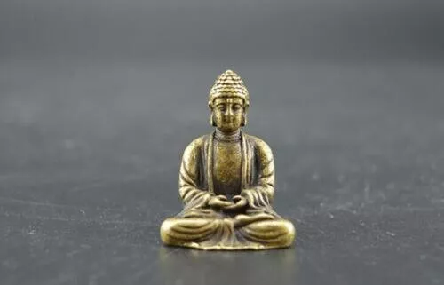 Chinese pure brass Sakyamuni Buddha small statue