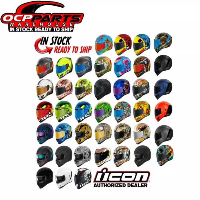 2024 Icon Airform Motorcycle Street Bike Helmet Dot - Pick Size/Color