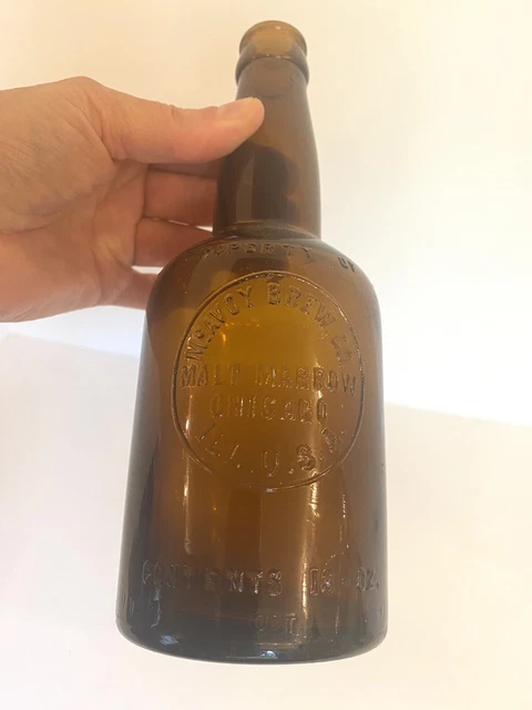 Amber Mcavoy Brewing Co Chicago Ills Malt Marrow Crown Top Bottle