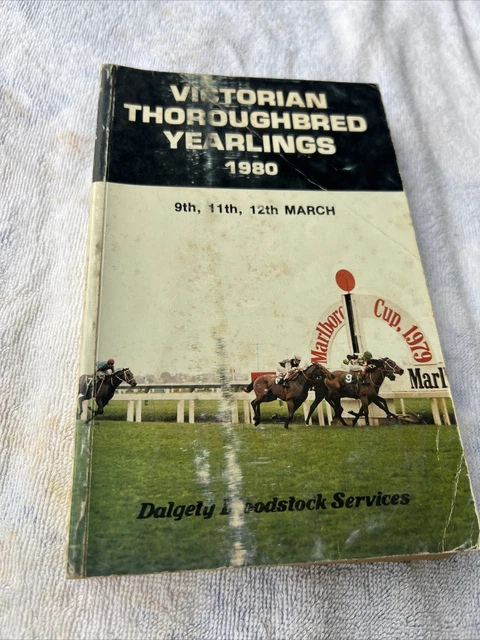 VINTAGE BOOK VICTORIAN Thoroughbred Yearlings 1980 Racehorse Horse ...