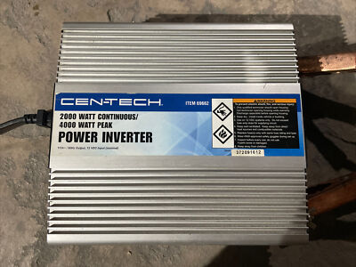 Cen-Tech 69662 2000W , 4000W Peak Power Inverter  Used