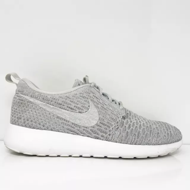 Nike Womens Roshe Run Flyknit 704927-002 Gray Running Shoes Sneakers Size 7