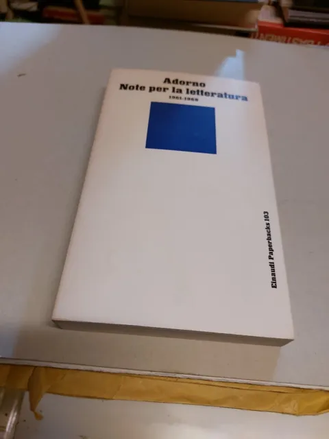 Adorno - Note per la letteratura - Einaudi - 1979, 2d23