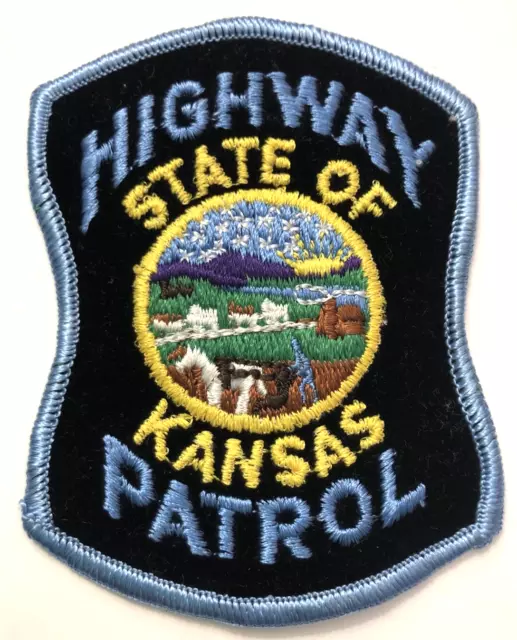 Kansas State Patrol Police Patch  4" -older version