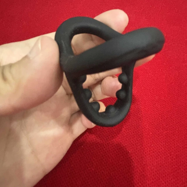 thumbnail image 2 of Male Ball Stretcher Scrotum Ring – Squeeze Enhancer – BDSM Delay Play 2 of 6