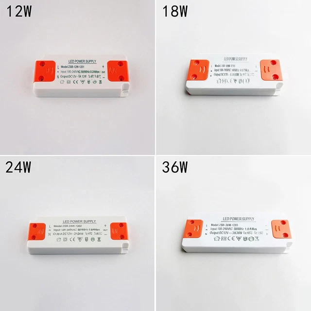 Transformateur de pilote DEL 240V AC à 12 V DC facile à utiliser pour la conve