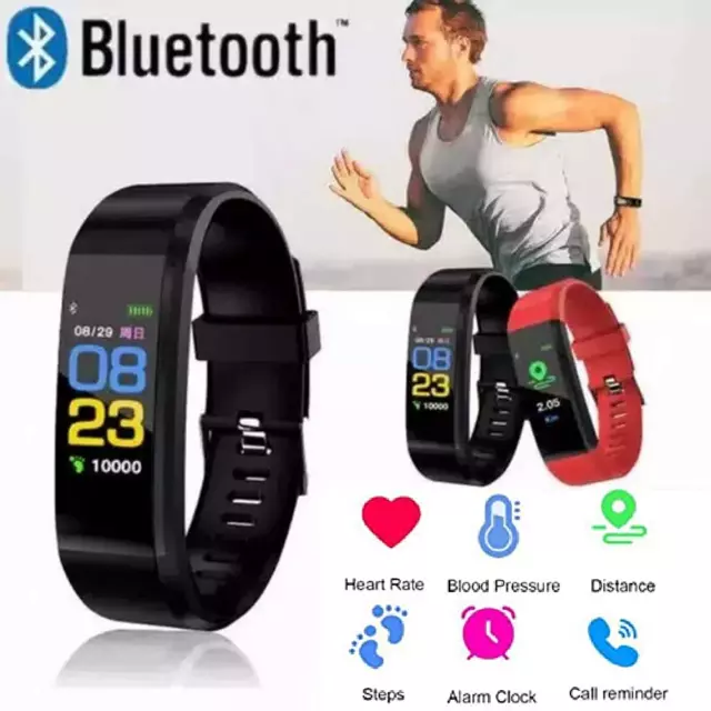 Bluetooth Smart Fitness Band Heart Rate Activity Blood Pressure Fitness Tracker