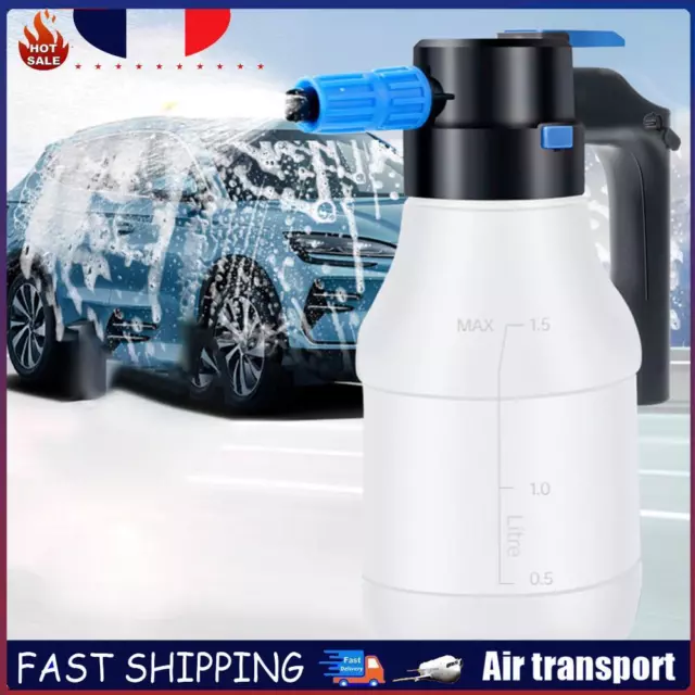 1.5L Electric Foam Sprayer USB Rechargeable Electric Car Wash Spray Bottle FR