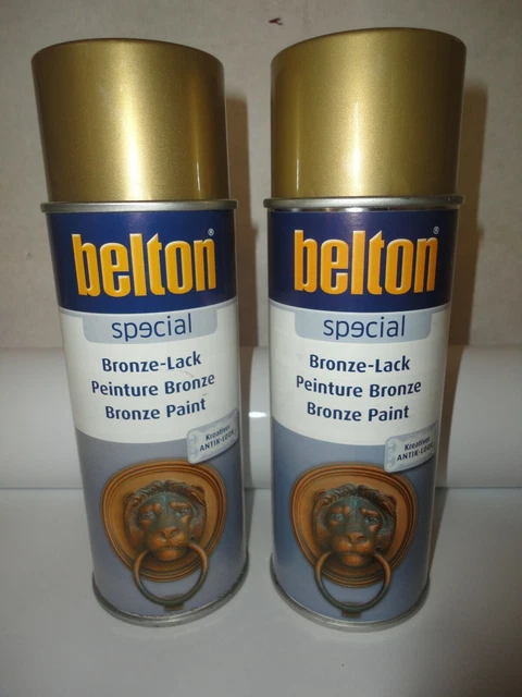Lot De 2 Bombes Peinture Belton Bronze Gris Argent 323151