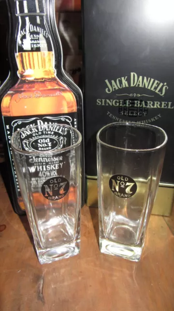 Lot de 2 verres whisky N°7 Jack Daniel's