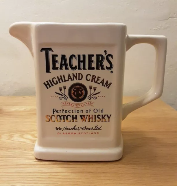 Vintage Teachers Highland Cream Scotch Whisky Water Jug - 15cm Seton Pottery