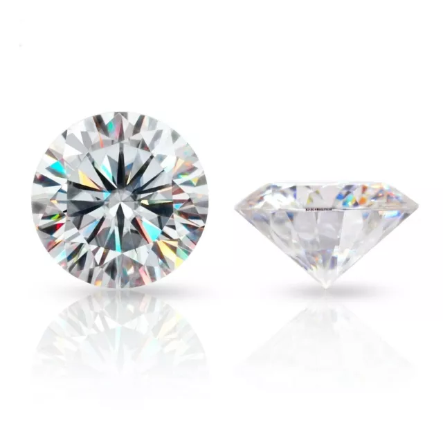 Pietra preziosa Moissanite da 11 mm certificata VVS1 Colore superiore D...