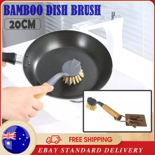 NEW WHITE MAGIC ECO BASICS DISH BRUSH Bamboo Handle Kitchen Dishes