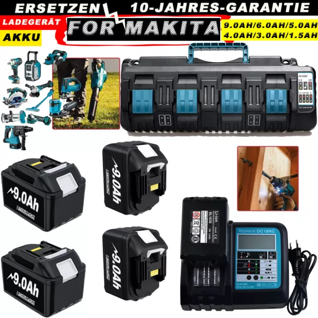 9Ah replace Ersatzakku 18V Für Makita Akku BL1850B BL1830 BL1860B LXT400 BL1860