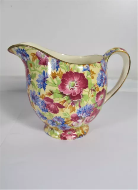 Vintage Royal Winton Grimwades England Chintz Royalty Creamer & Sugar Set 2