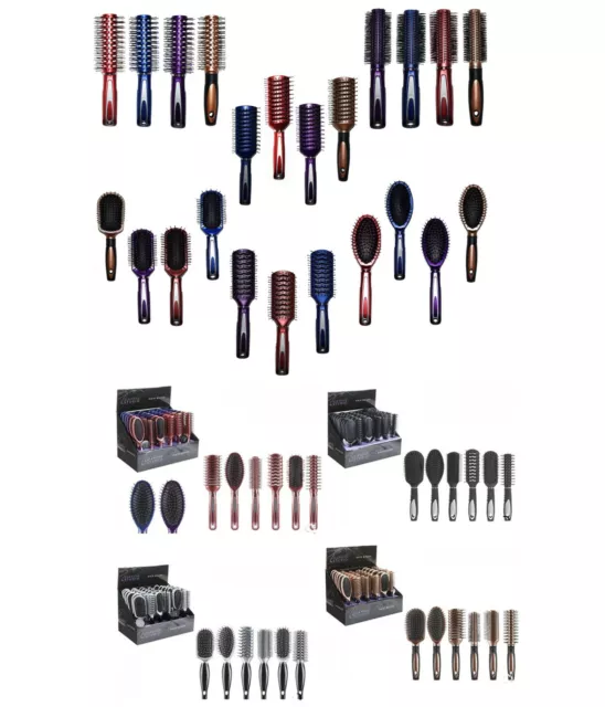 Professional Hairbrushes Assorted Heads&Colors Salon Quality Suit All Hair Types