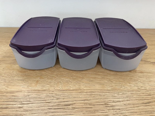 Lot De 3 Boîtes Modulaires Tupperware - Incolores - 2,2 L - Vintage