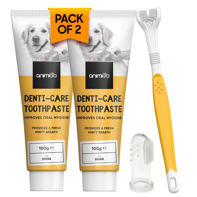 Kit odontoiatria cane 200 g per igiene denti, rimozione placche, tartaro e macchie