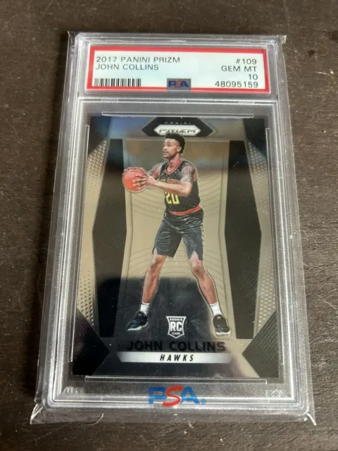 2017-18 Panini Prizm JOHN COLLINS ROOKIE RC PSA 10 GEM MINT #109 - HAWKS