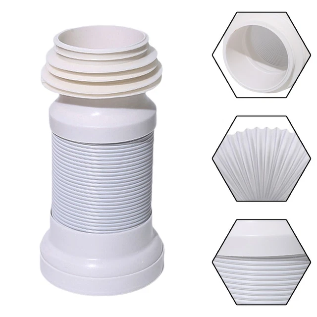 CONNECTEUR DE CUVETTE de toilette flexible et facile à utiliser en PVC ...