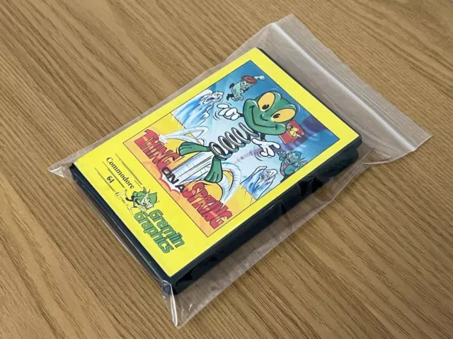 Clam Cased Gremlin Thing on a Spring Commodore 64 Cassette - Tested & Working..!