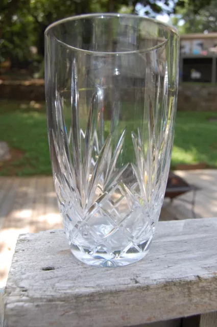 Rare Vintage Lead Crystal/Cut Glass Vase EXCELLENT condition! 8" ABP
