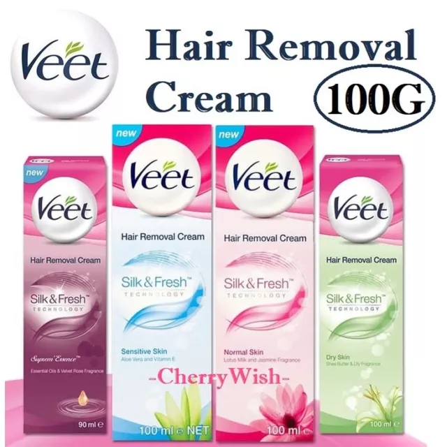 Veet Hair Removal Cream for Dry Skin Sensitive Skin & Normal Skin - 100ml