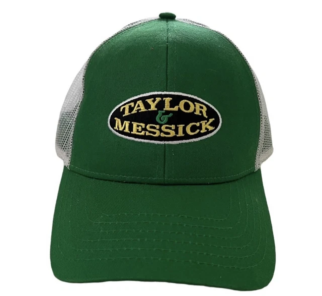 VINTAGE TAYLOR & Messick Inc Harrington DE Tractor SnapBack Hat Trucker