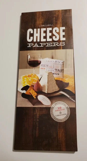 Papeles de queso: hermosas envolturas - quesos más frescos 18 hojas 3 diseños